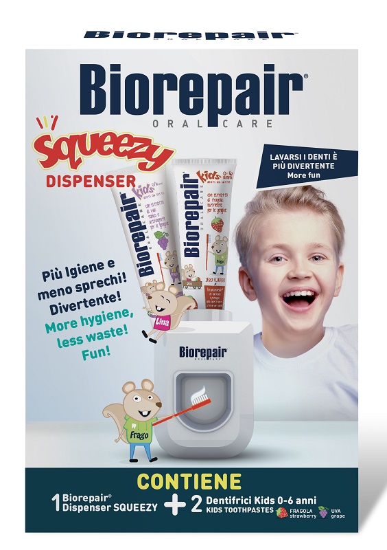 BIOREPAIR SQUEEZE DISPENSER + 2 KIDS 50 ML - doctorpill.it