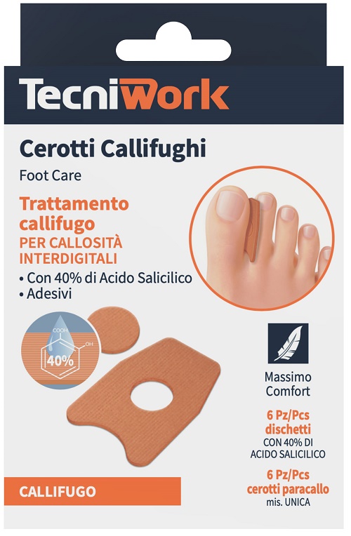 CEROTTO CALLIFUGO INTERDIGITALE 6 PEZZI + 6 DISCHETTI - doctorpill.it
