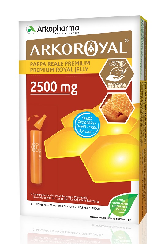 ARKOROYAL PAPPA REALE 2500 MG SENZA ZUCCHERO 10 FIALE - doctorpill.it