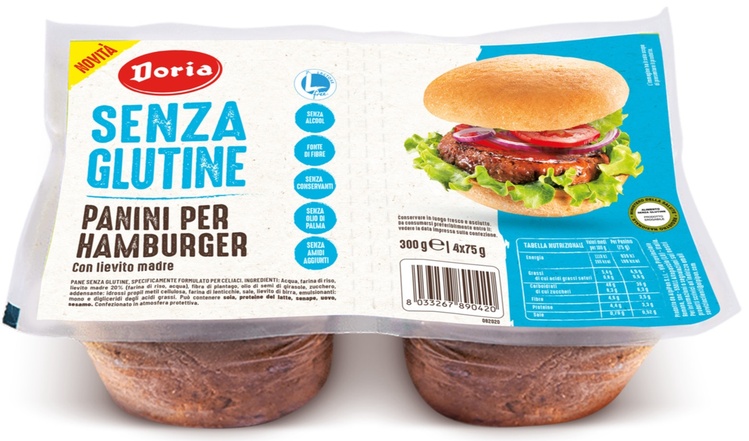 DORIA PANINI HAMBURGER 4X75 G - doctorpill.it