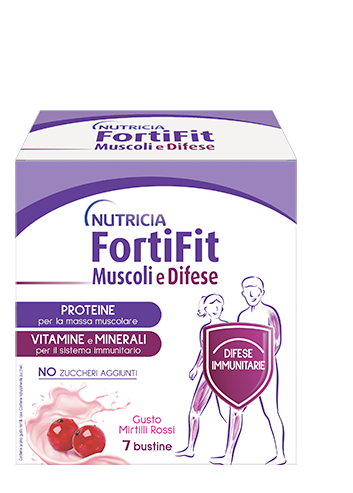 FORTIFIT MUSCOLI&DIFESE MIRTILLO ROSSO 7 BUSTINE - doctorpill.it
