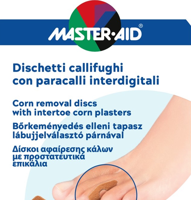 DISCHETTO CALLIFUGO 6 PEZZI + PARACALLO 6 PEZZI INTERDIGITALI MASTER-AID FOOTCARE B5 - doctorpill.it