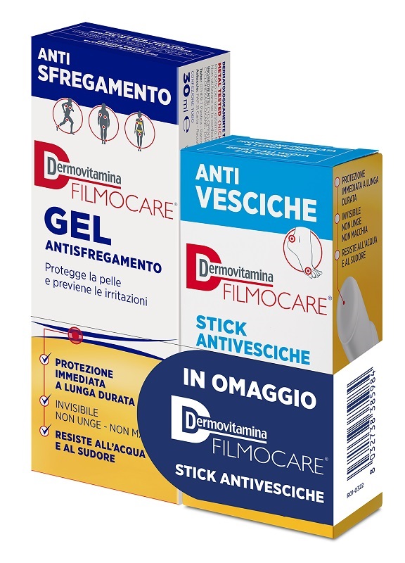 DERMOVITAMINA FILMOCARE GEL ANTISFREGAMENTO 30 ML + FILMOCARE STICK ANTIVESCICHE 8 G - doctorpill.it