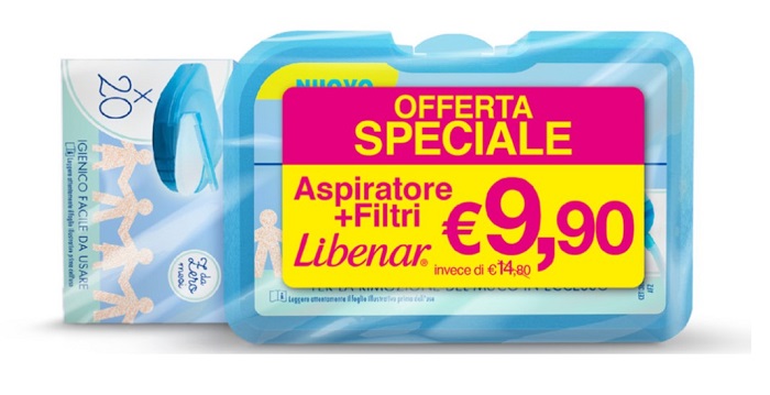 LIBENAR BIPACCO ASPIRATORE SOFT + 25 FILTRI - doctorpill.it