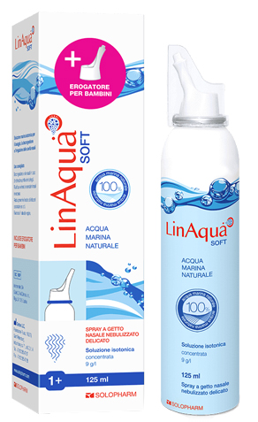 SOLUZIONE SPRAY ISOTONICA NASALE LINAQUA SOFT 125 ML CON DOPPIO EROGATORE - doctorpill.it