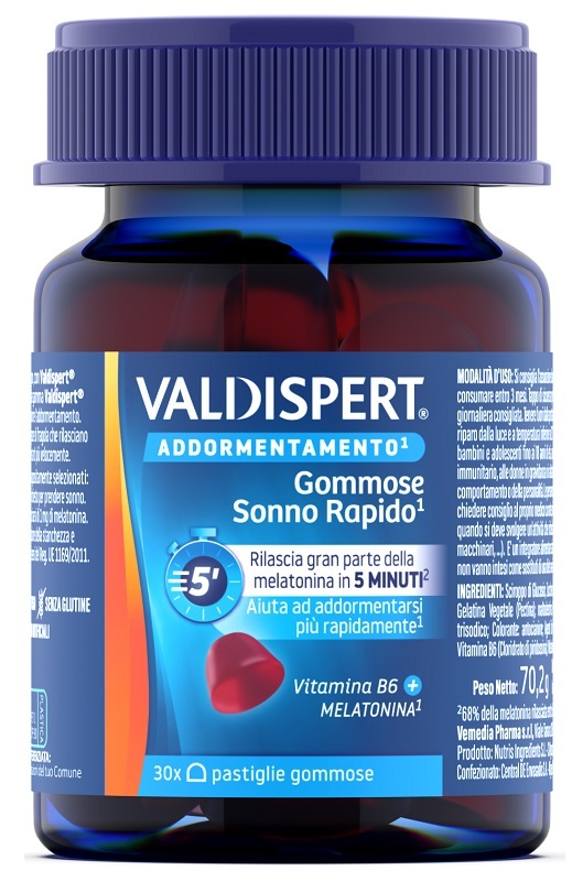 VALDISPERT GOMMOSE SONNO RAPIDO 30 PASTIGLIE GOMMOSE - doctorpill.it