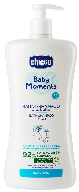 CHICCO BABY MOMENTS BAGNO SHAMPOO DELICATE 750 ML - doctorpill.it