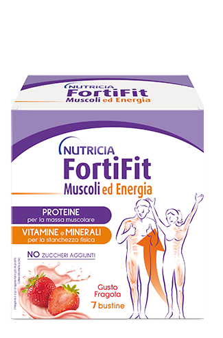 FORTIFIT MUSCOLI&ENERGIA FRAGOLA 7 BUSTINE - doctorpill.it