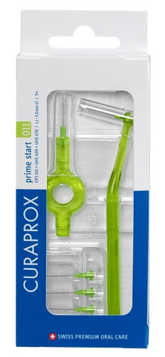 CURAPROX CPS 011 SCOVOLINO PRIME START 011 LIME GREEN 5 PEZZI - doctorpill.it