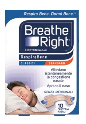 CEROTTI NASALI BREATHE RIGHT CLASSICI 10 PEZZI - doctorpill.it