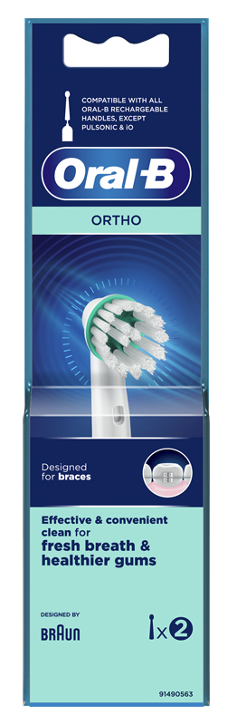ORALB ORTHO OD17 TESTINA PER SPAZZOLINO ELETTRICO 2 PEZZI - doctorpill.it