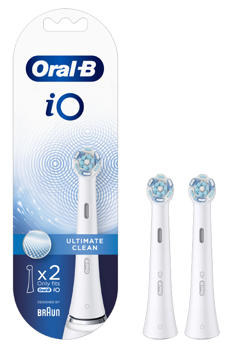 ORALB POWER REFILL IO ULTIMATE CLEAN WHITE 2 PEZZI - doctorpill.it