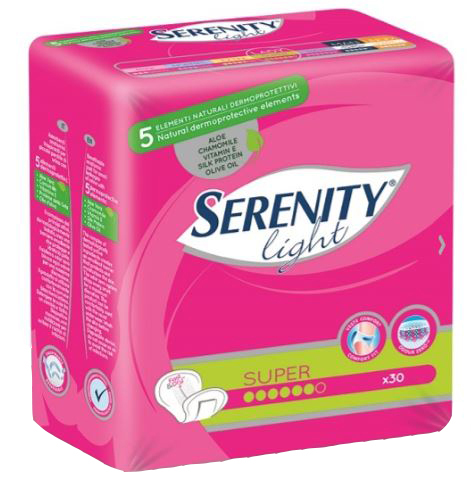 PANNOLONE PER INCONTINENZA SERENITY LIGHT LADY SUPER 12 PEZZI - doctorpill.it