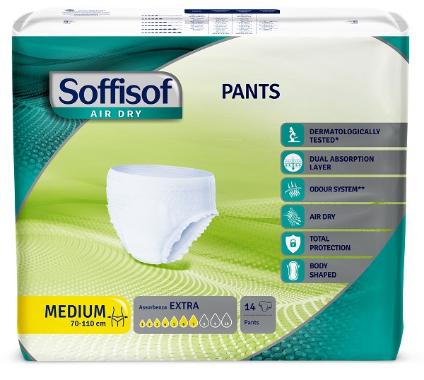 PANNOLONE SOFFISOF AIR DRY PANTS EXTRA M 14 PEZZI - doctorpill.it