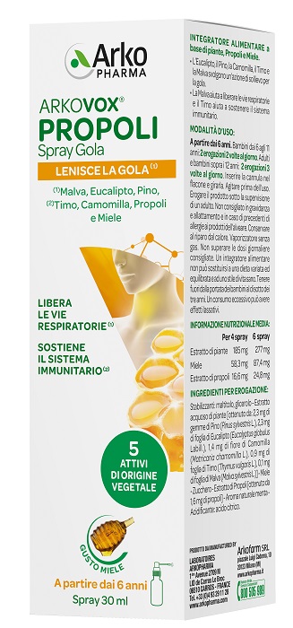 ARKOVOX PROPOLI SPRAY 30 ML - doctorpill.it