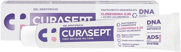 CURASEPT GEL DENTIFRICIO ADS DNA TRATTAMENTO RIGENERANTE 75 ML - doctorpill.it