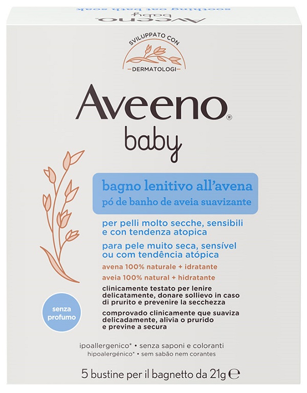 AVEENO BABY COLLOIDAL POLVERE BAGNO 5 X 21 G - doctorpill.it