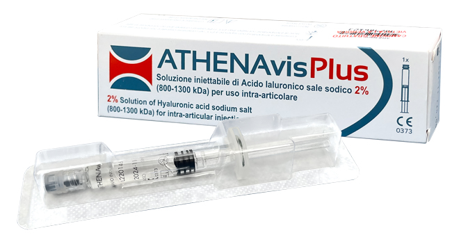SIRINGA INTRA-ARTICOLARE ATHENAVIS PLUS ACIDO IALURONICO 2% 40 MG/2 ML 3 PEZZI - doctorpill.it