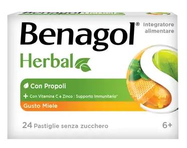 BENAGOL HERBAL MIELE 24 PASTIGLIE - doctorpill.it