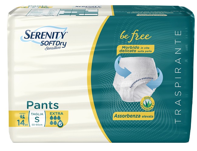 SERENITY PANTS SD SENSITIVE BE FREE EXTRA TAGLIA S 14 PEZZI - doctorpill.it