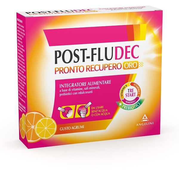 POSTFLUDEC AGRUMI PRONTO RECUPERO ORO 12 BUSTINE - doctorpill.it