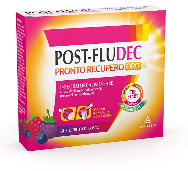 POSTFLUDEC FRUTTI DI BOSCO PRONTO RECUPERO ORO 12 BUSTINE - doctorpill.it