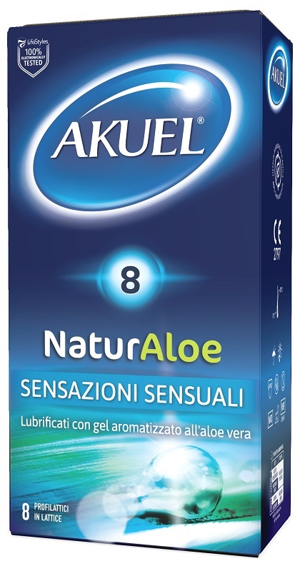 PROFILATTICO NATURALOE LUBRIFICATO CON ALOE VERA 8 PEZZI - doctorpill.it