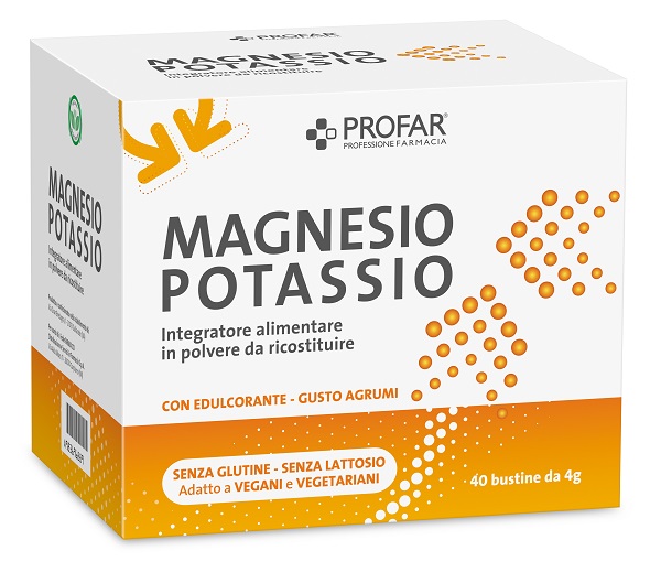 PROFAR MAGNESIO POTASSIO AGRUMI 40 BUSTE - doctorpill.it