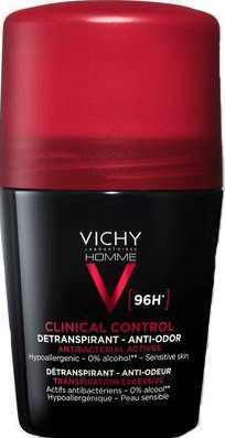VICHY HOMME DEODORANTE CLINICAL CONTROL 96H ROLL 50 ML - doctorpill.it