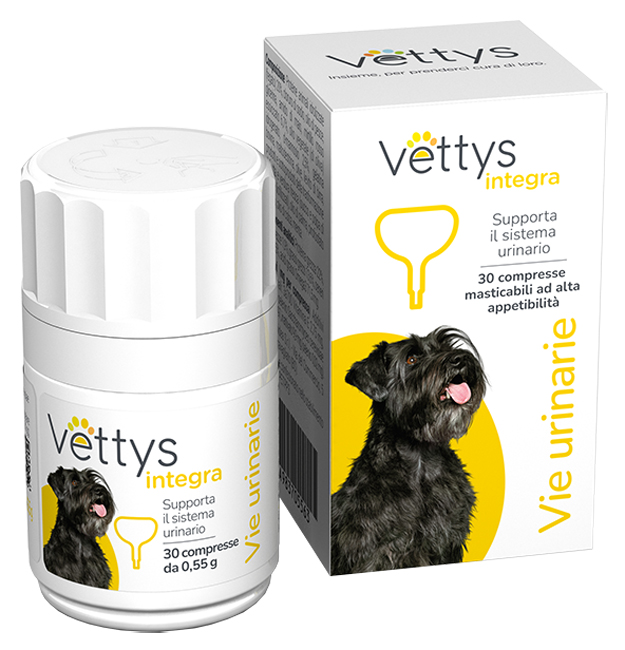 VETTYS INTEGRA VIE URINARIE CANE 30 COMPRESSE MASTICABILI - doctorpill.it