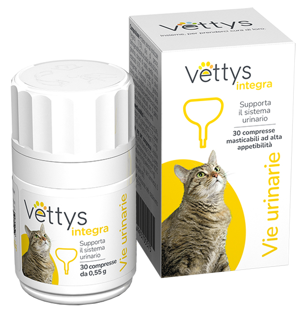 VETTYS INTEGRA VIE URINARIE GATTO 30 COMPRESSE MASTICABILI - doctorpill.it
