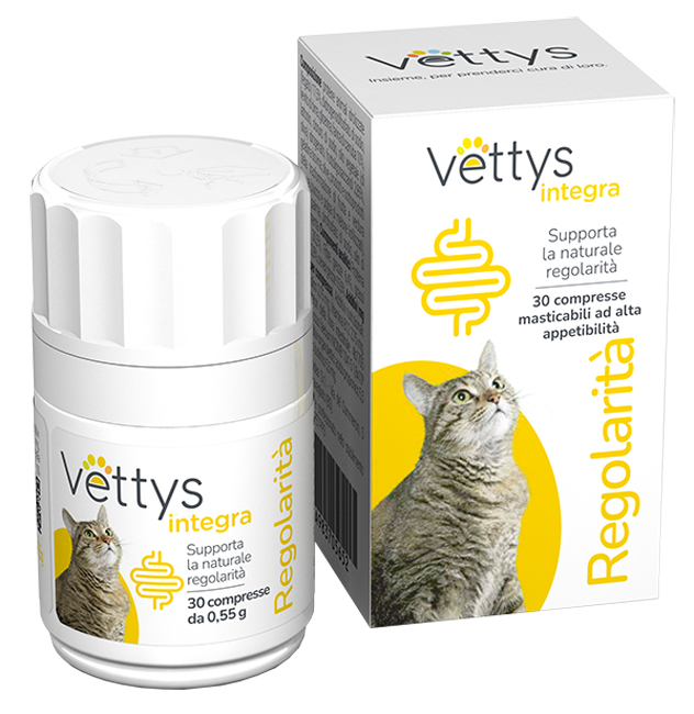 VETTYS INTEGRA REGOLARITA' GATTO 30 COMPRESSE MASTICABILI - doctorpill.it