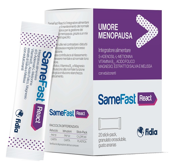 SAMEFAST REACT 20 STICK PACK - doctorpill.it