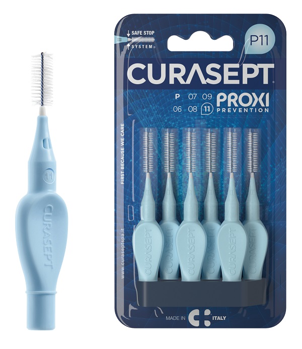 CURASEPT PROXI P11 AZZURRO/LIGHT BLUE 6 PEZZI - doctorpill.it