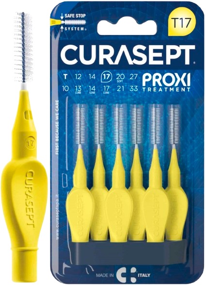 CURASEPT PROXI T17 GIALLO/YELLOW 6 PEZZI - doctorpill.it