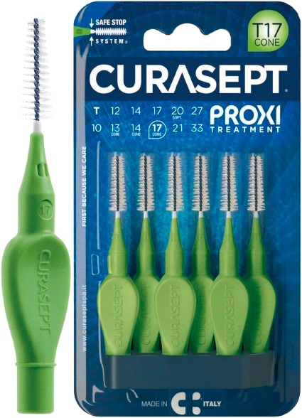 CURASEPT PROXI T17 CONE VERDE/GREEN 6 PEZZI - doctorpill.it