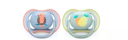 AVENT SUCCHIETTO ULTRA AIR 0-6M MASCHIO ANANAS/PAPPAGALLO 2 PEZZI - doctorpill.it