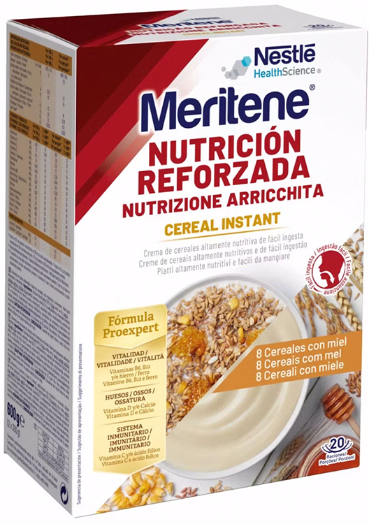 MERITENE CEREAL INSTANT 8 CEREALI E MIELE 2 PEZZI DA 300 G - doctorpill.it