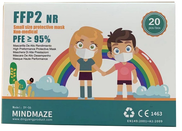 MINDMAZE FFP2 NR PROTECTIVE MASK SMALL 20 PEZZI - doctorpill.it