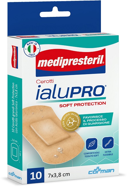 MEDIPRESTERIL CEROTTI IALUPRO SOFT PROTECTION SUPER 7X3,8CM 10 PEZZI - doctorpill.it