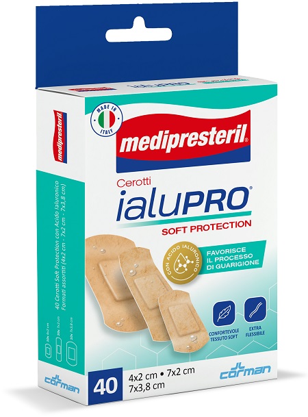 MEDIPRESTERIL CEROTTI IALUPRO SOFT PROTECIONT 3 FORMATI ASSORTITI 40 PEZZI - doctorpill.it