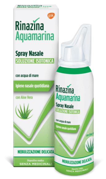 RINAZINA AQUAMARINA FAMILY SPRAY NASALE ISOTONICO DELICATO 100 ML - doctorpill.it