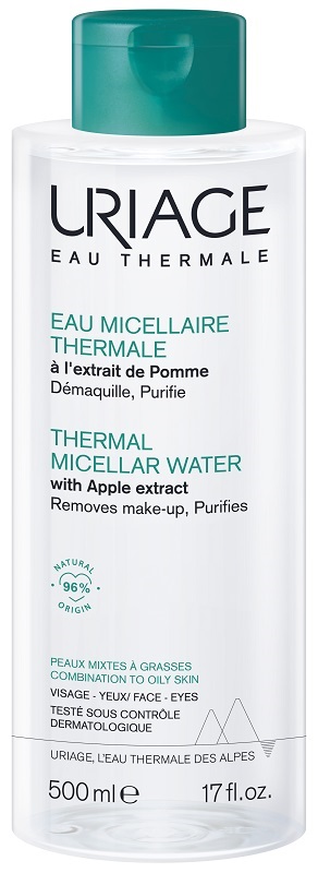 URIAGE EAU MICELLAIRE THERMALE PELLI MISTE GRASSE FLACONE 500 ML - doctorpill.it