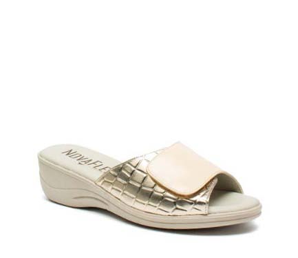 PIANELLA DONNA SINTETICO FDO GOMMA SINT + COCCO S BEIGE/PLATINO LODI 001 35 - doctorpill.it