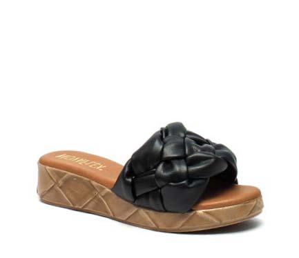 SANDALO DONNA SINTETICO FDO GOMMA TRENZA NERO MAIERATO 002 41 - doctorpill.it