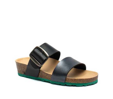SANDALO DONNA SINTETICO FDO GOMMA CHAMPION MET + BIO NAPA ANTRACITA/NEGRO MAMOIADA 001 37 - doctorpill.it