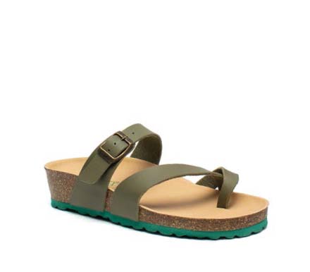 SANDALO DONNA SINTETICO FDO GOMMA BIO NAPA VERDE MANDAS 002 39 - doctorpill.it