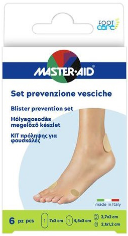 PROTEZIONE VESCICHE MASTER-AID FOOTCARE MIX 6 PEZZI A3 - doctorpill.it