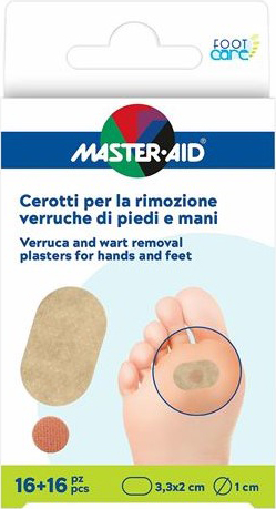 CEROTTO VERRUCHE MASTER-AID FOOTCARE PIEDI/MANI 16 PEZZI E4 - doctorpill.it