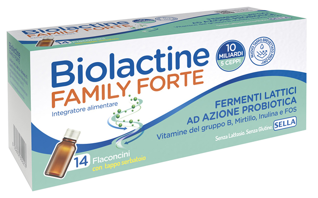 BIOLACTINE FAMILY FORTE 10 MILIARDI 14 FLACONCINI DA 9 ML - doctorpill.it